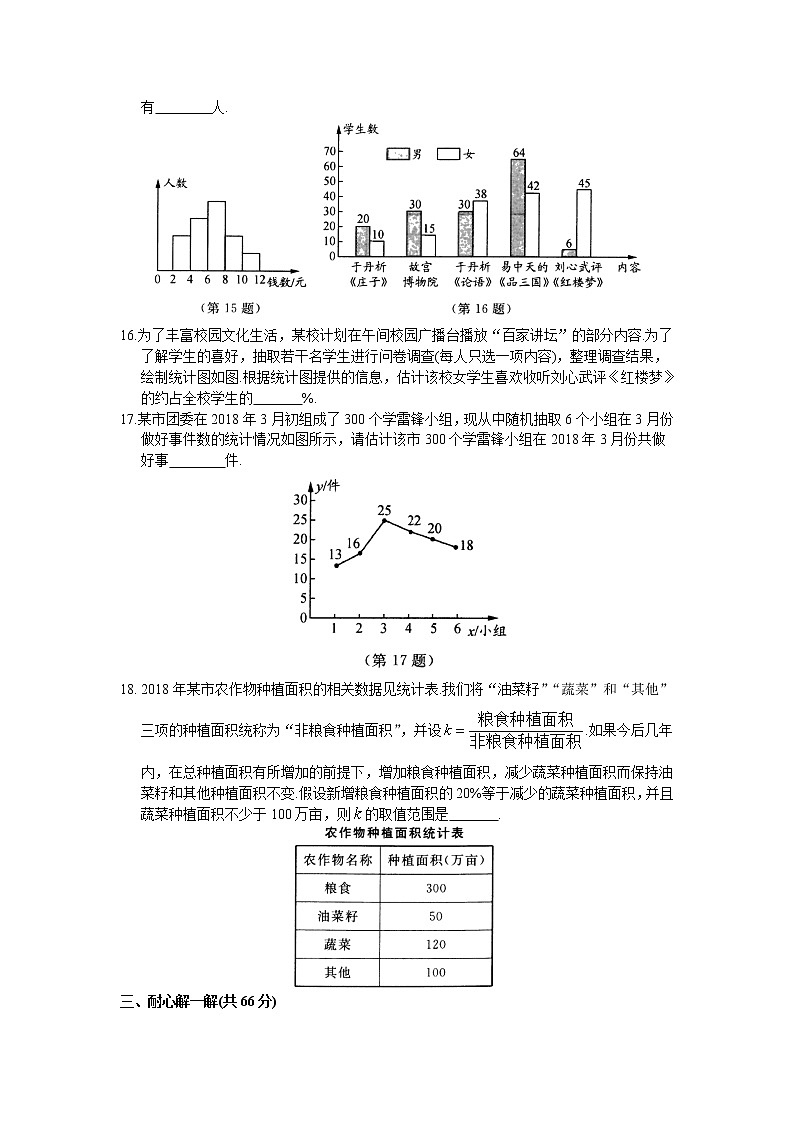 最新苏科版数学八年级下册第7章《数据的收集、整理、描述》提优测试卷（含答案）03