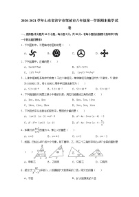 -山东省济宁市邹城市2020-2021学年八年级上学期期末数学试卷 （解析版）