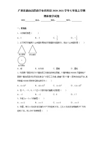 广西壮族自治区南宁市宾阳县2020-2021学年七年级上学期期末数学试题（word版 含答案）