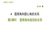 2020-2021学年北师大版九年级下册数学课件 第3章 3.4.2 圆周角和直径的关系