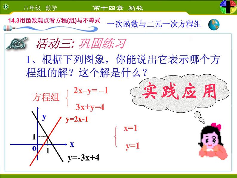 课件 19.2.6一次函数与二元一次方程组第8页