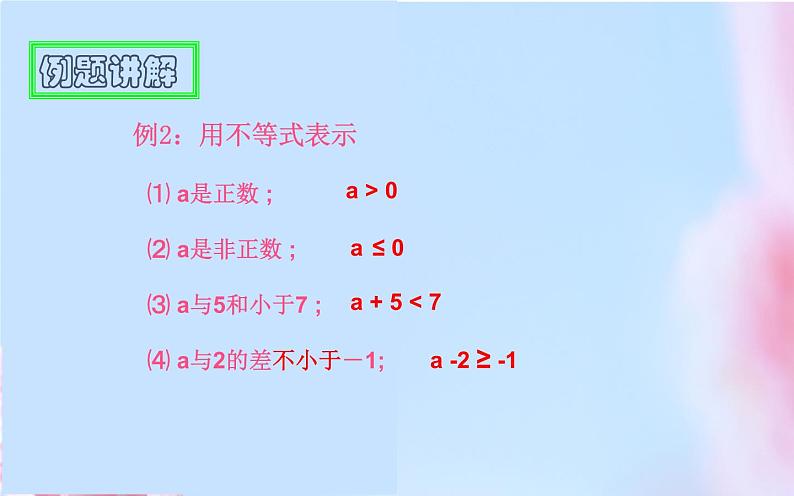 人教版七年级下册9.1.1《不等式及其解集 》优课教学ppt课件第7页