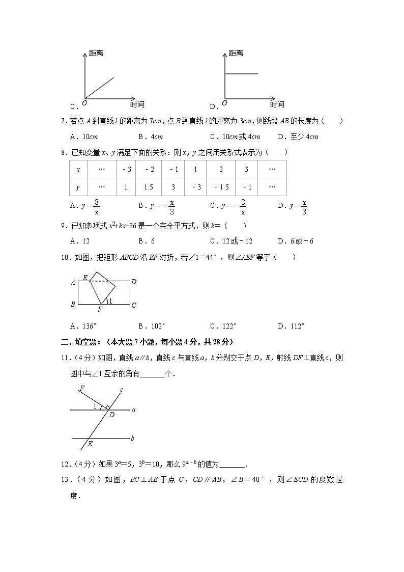 试卷 2019-2020人教版数学七年级第二学期期中试卷6第2页