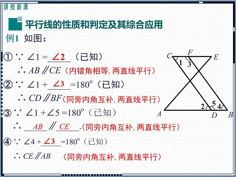 人教版七年级下册 5.3.1 平行线的性质和判定及其综合应用优课一等奖教学课件07