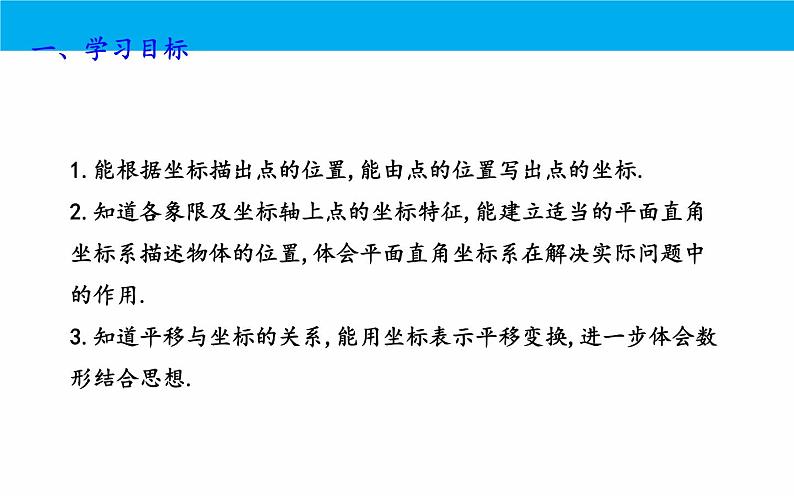 人教版七年级下册 数学平面直角坐标系期中复习课件02