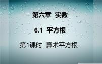 初中数学人教版七年级下册6.1 平方根背景图课件ppt