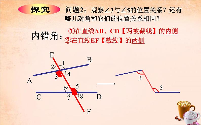 人教版 七年级下册 同位角、内错角、同旁内角 优课教学课件07