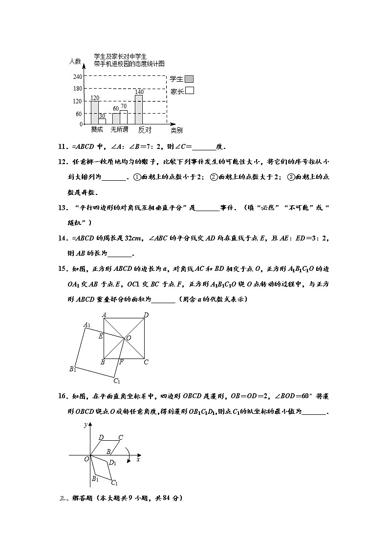 苏科版2020-2021学年八年级下学期期中数学试卷 （解析版）1403
