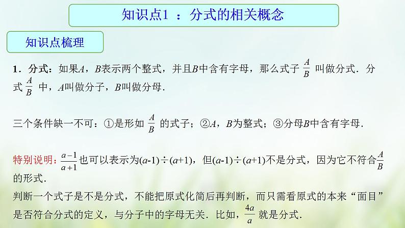 专题04 分式-2021年中考数学二轮复习专题 学案+课件04