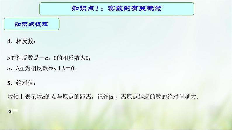 专题01 实数-2021年中考数学二轮复习专题 学案+课件08