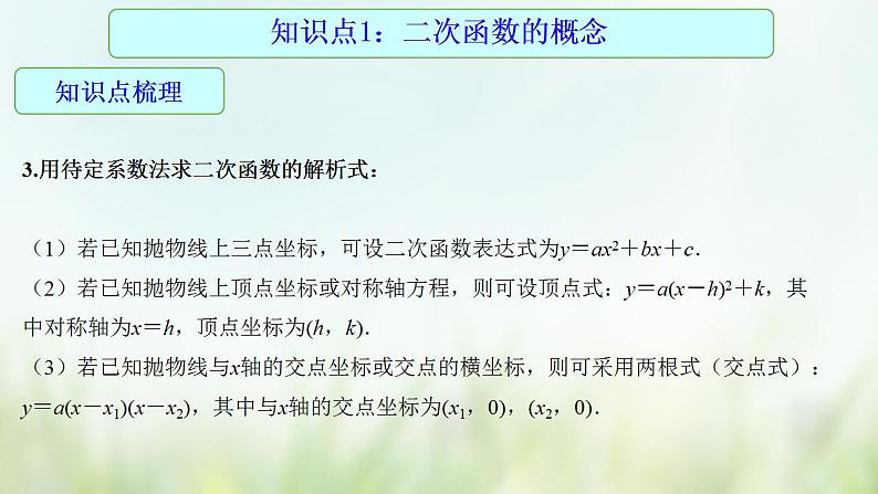 专题16 二次函数及其应用-2021年中考数学二轮复习专题 学案+课件06