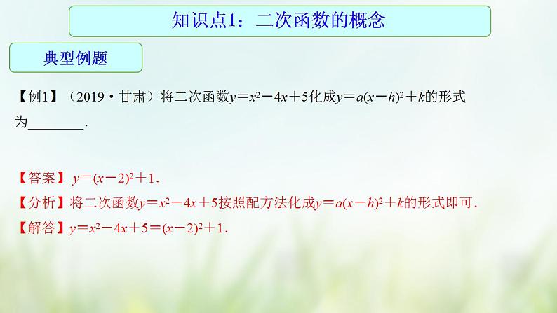 专题16 二次函数及其应用-2021年中考数学二轮复习专题 学案+课件07