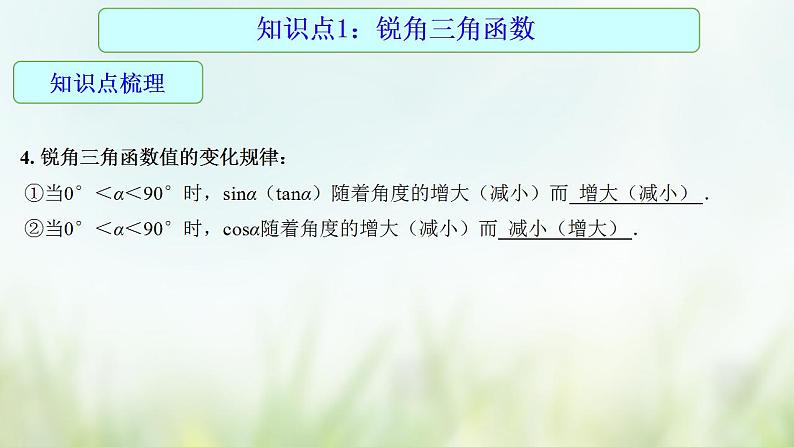 专题22 锐角三角函数-2021年中考数学二轮复习专题 学案+课件05