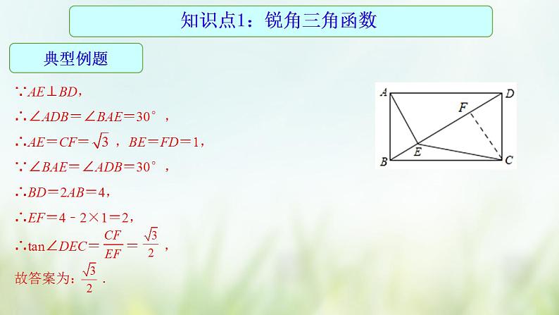 专题22 锐角三角函数-2021年中考数学二轮复习专题 学案+课件08