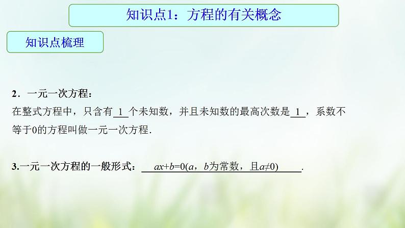 专题06 一元一次方程-2021年中考数学二轮复习专题 学案+课件05