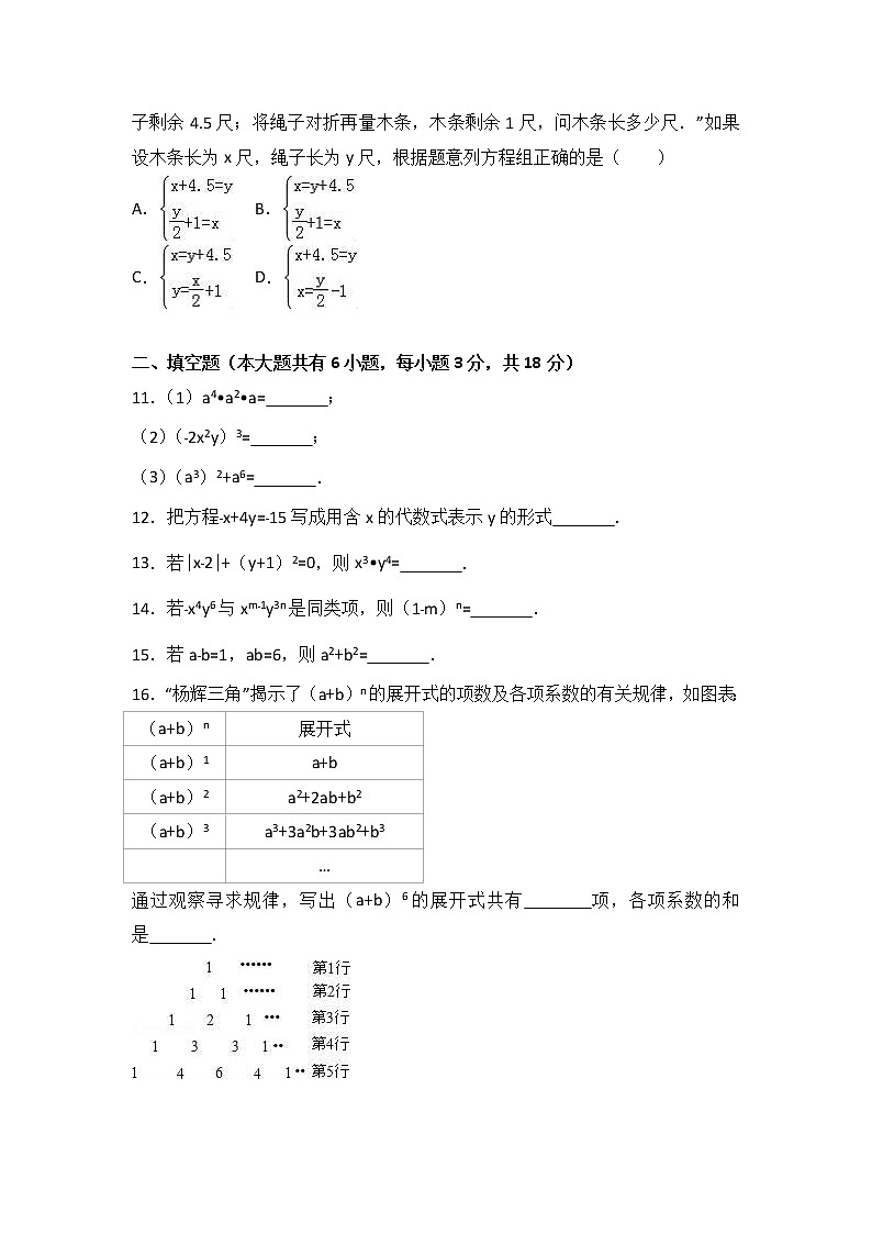 新人教版七年级数学下册数学期中检测题及答案02
