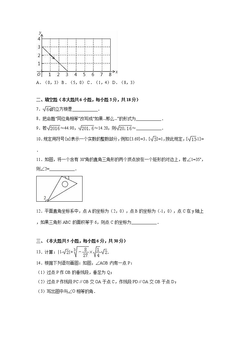 新人教版七年级数学下册数学期中检测题及答案02