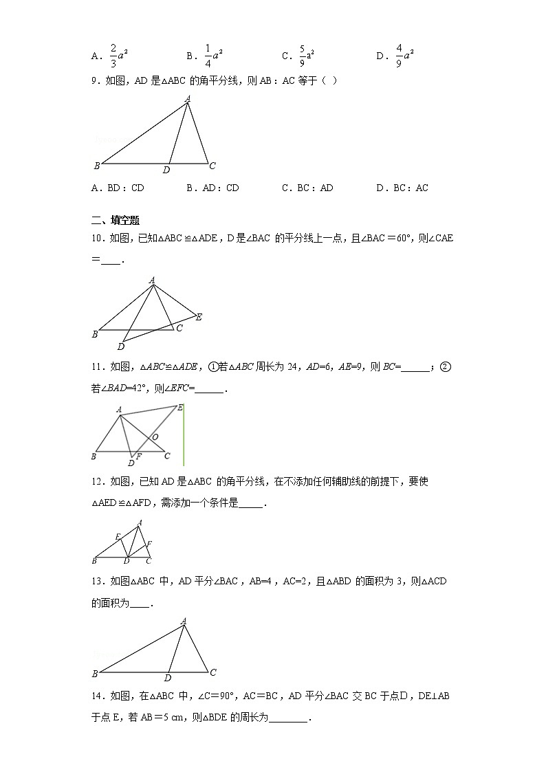 试卷 福建省厦门市2020-2021学年八年级上学期期中数学试题（word版 含答案）03
