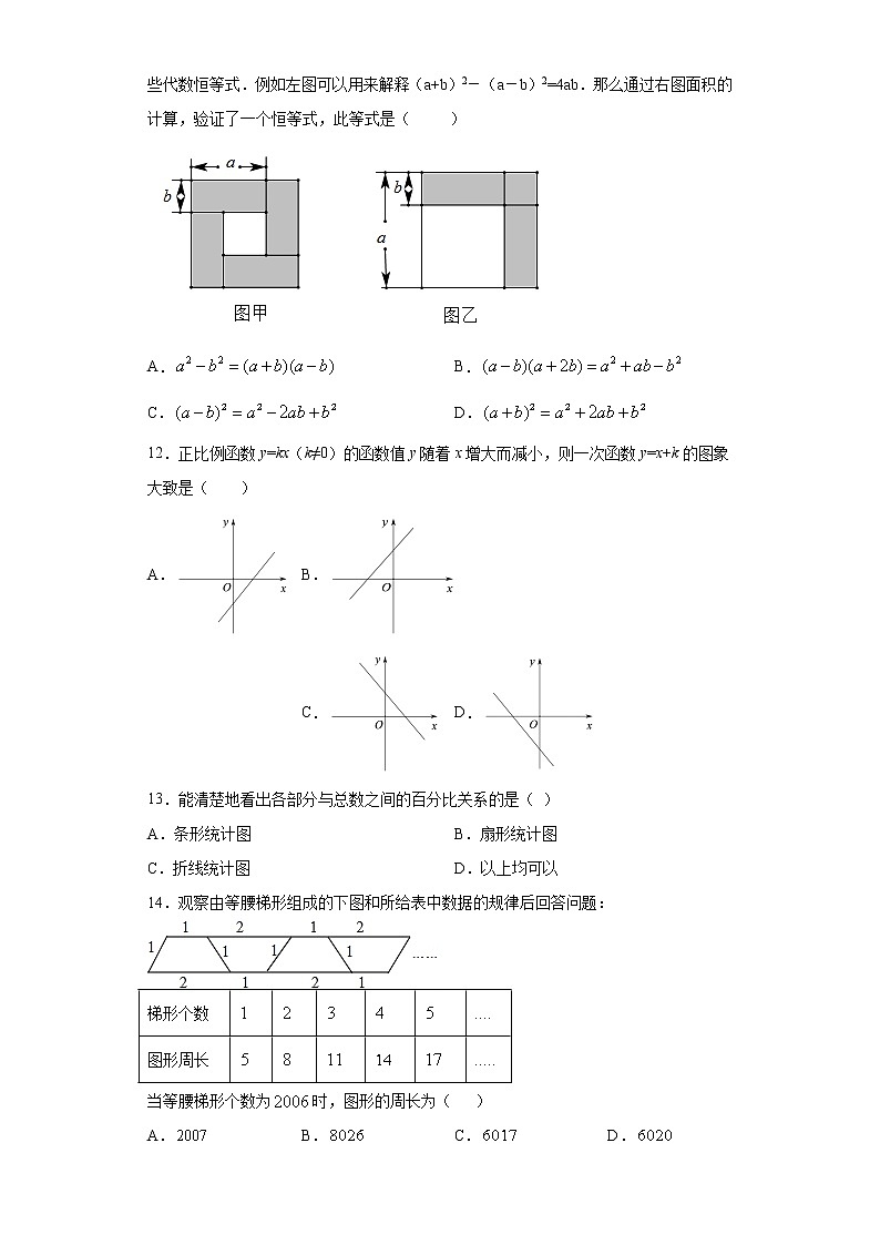 试卷 云南省红河哈尼族彝族自治州石屏县2020-2021学年八年级上学期期末数学试题（word版 含答案）02