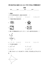 试卷 四川省泸州市古蔺县2020-2021学年八年级上学期期末数学试题（word版 含答案）