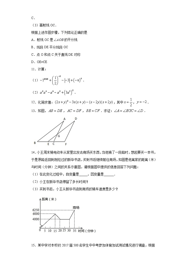 四川省成都市2019-2020年七年级下学期期中数学试题（word版 含答案）第3页