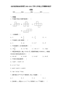 山东省济南市济阳区2020-2021学年七年级上学期期中数学试题（word版 含答案）