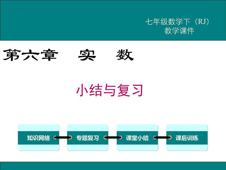 课件 人教版 初中七年级数学（下册）第六章 小结与复习01