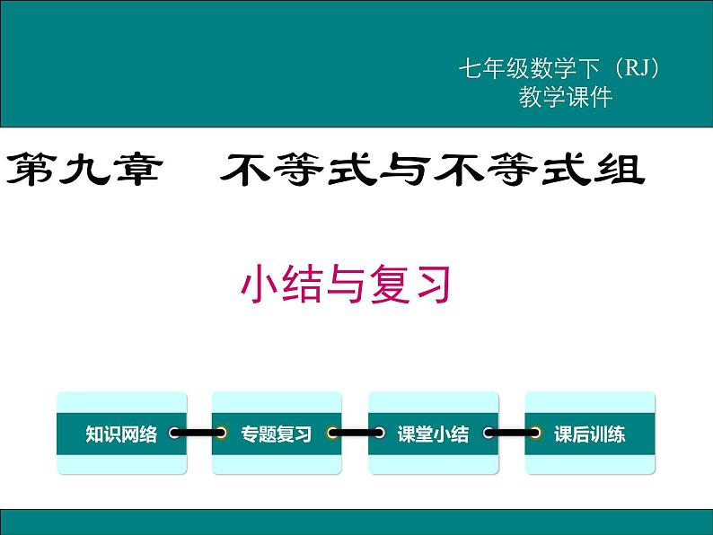 课件 人教版 初中七年级数学（下册）第九章 小结与复习01