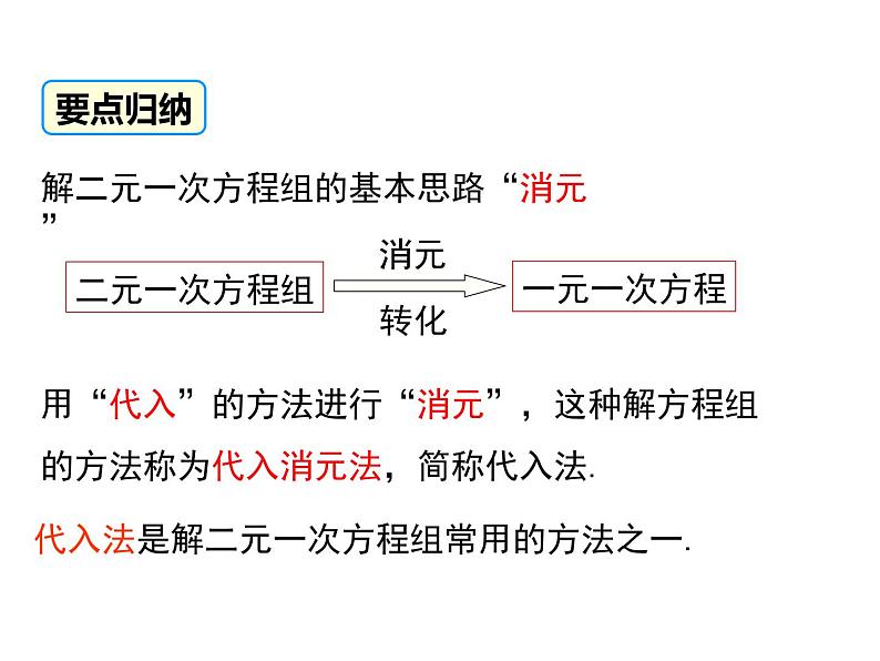 课件 人教版 初中七年级数学（下册）8.2 第1课时 代入法07