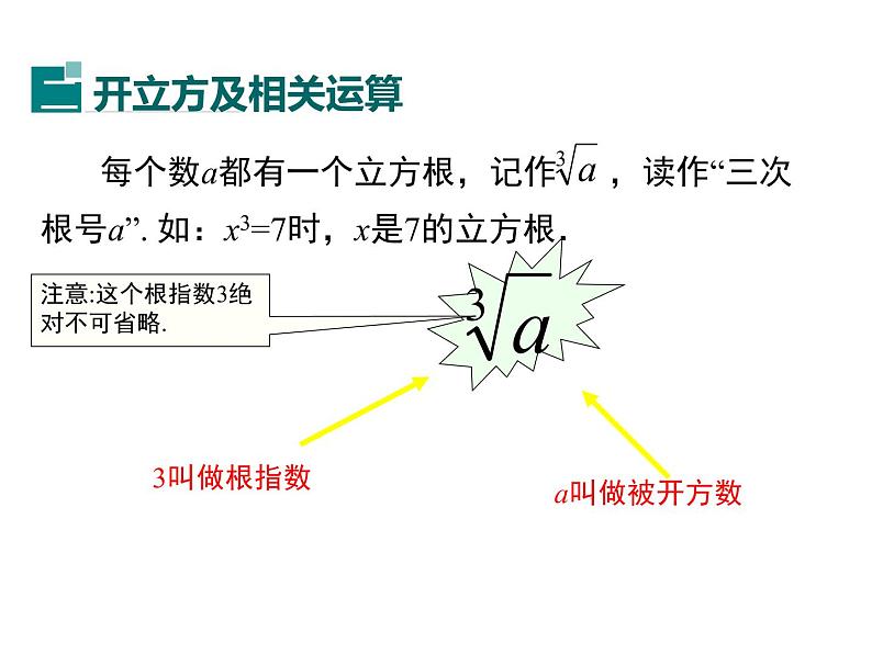 课件 人教版 初中七年级数学（下册）6.2 立方根第8页