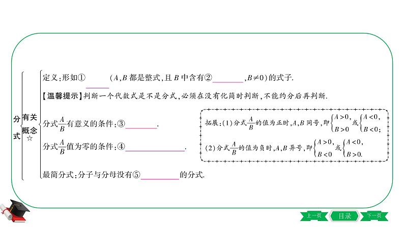 通用版初中数学一轮专题复习 第一章第三节《分式》第3页