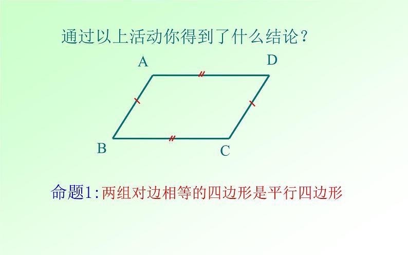 平行四边形的判定(1) 优课教学课件06