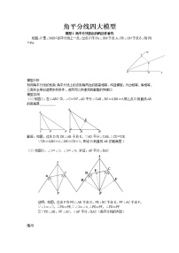 试卷 中考必会几何模型：角平分线四大模型