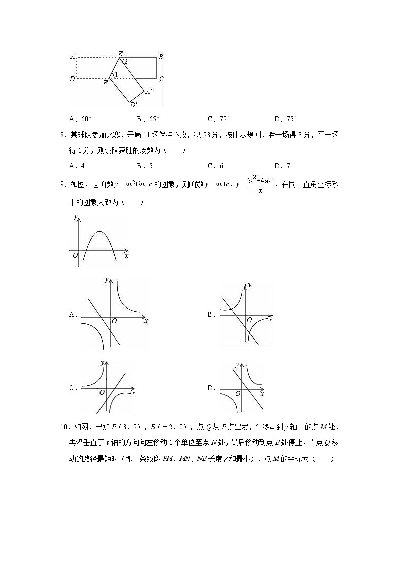2020-2021学年华东师大 版九年级下册数学期中复习试卷（word版 含答案）第2页