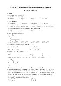 浙江省嘉兴市2020-2021学年七年级下册期中复习训练卷（word版 含答案）