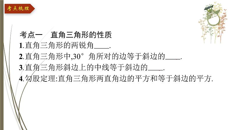 2021年中考数学总复习课件第16课时　直角三角形第4页