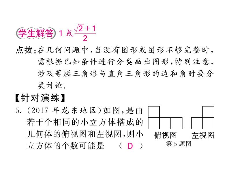 2018届中考数学总复习课件：大专题三（共51张PPT）06