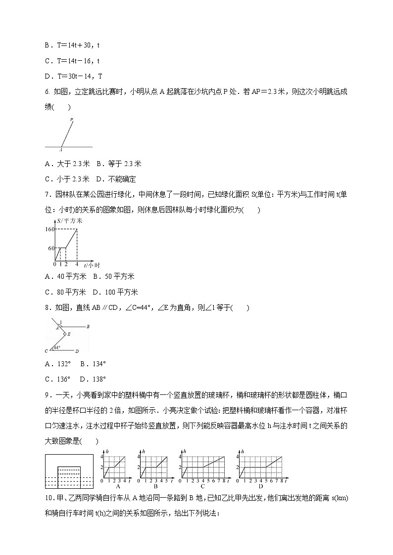 2020-2021学年北师版七年级数学下册  期中综合复习卷（word版 含答案）02