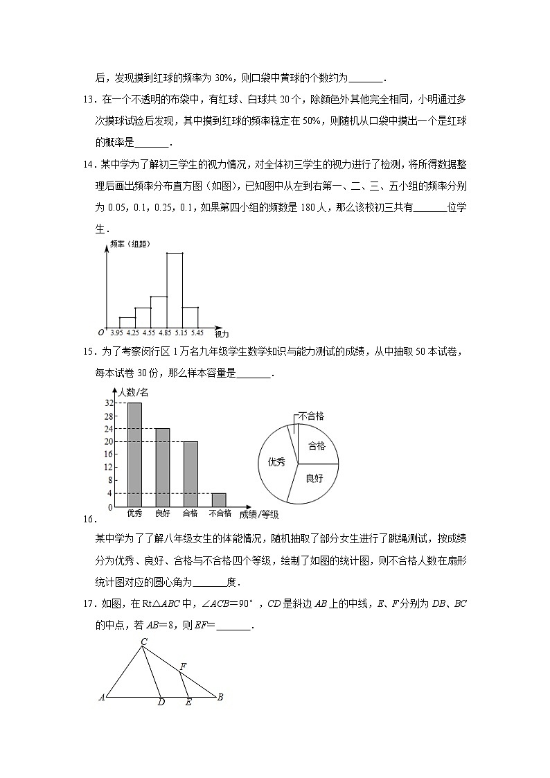 期中综合模拟复习检测（3）-2020-2021学年苏科版八年级数学下册（word版 含答案）03