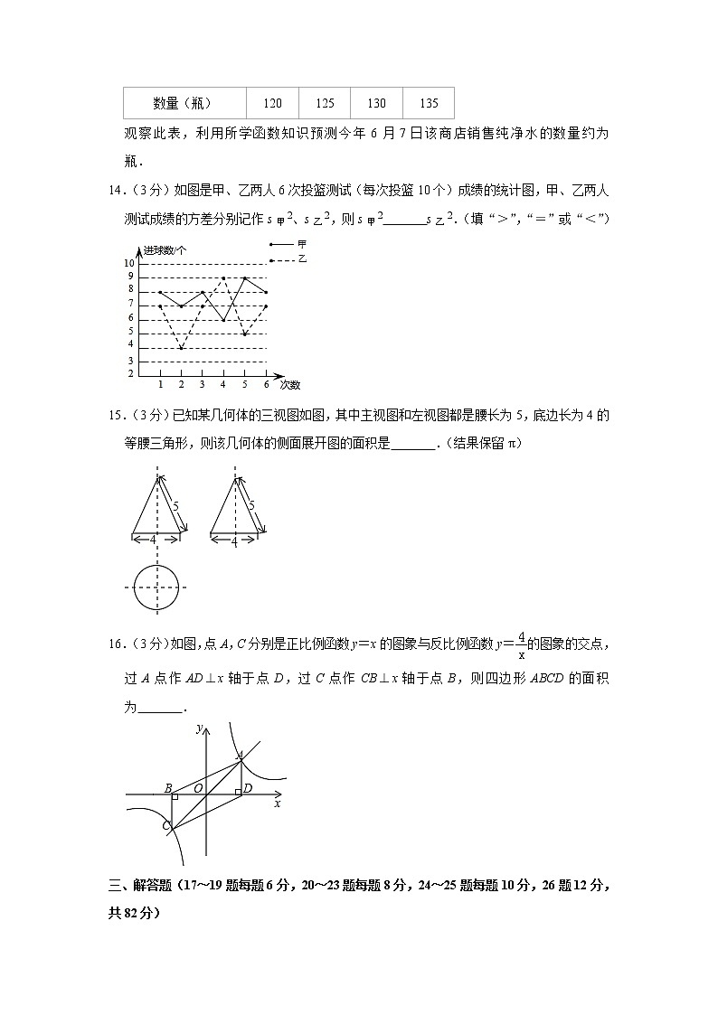 2019年湖南省郴州市中考数学试题（Word版，含解析）03