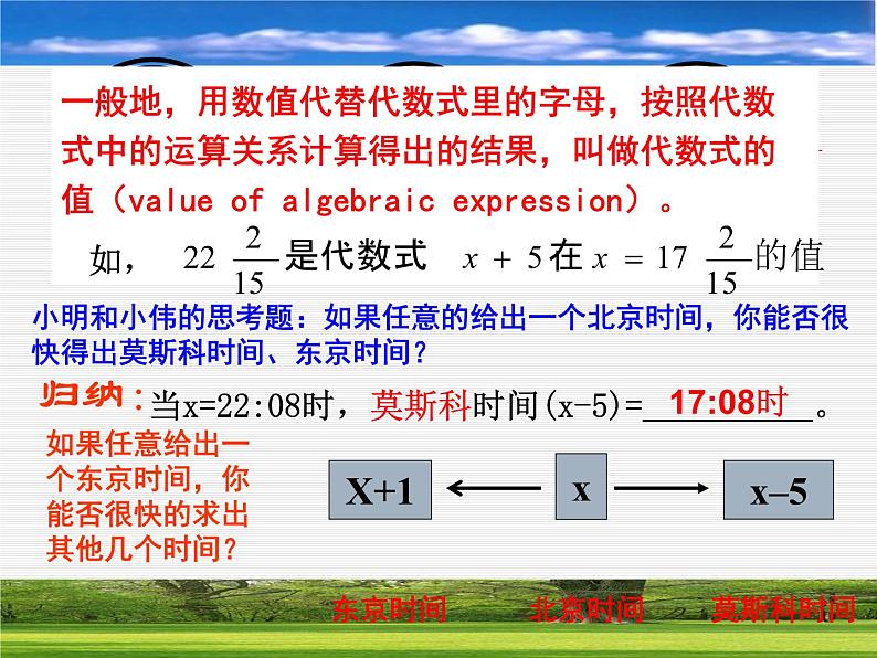 七年级数学上册课件：4.3代数式的值第7页