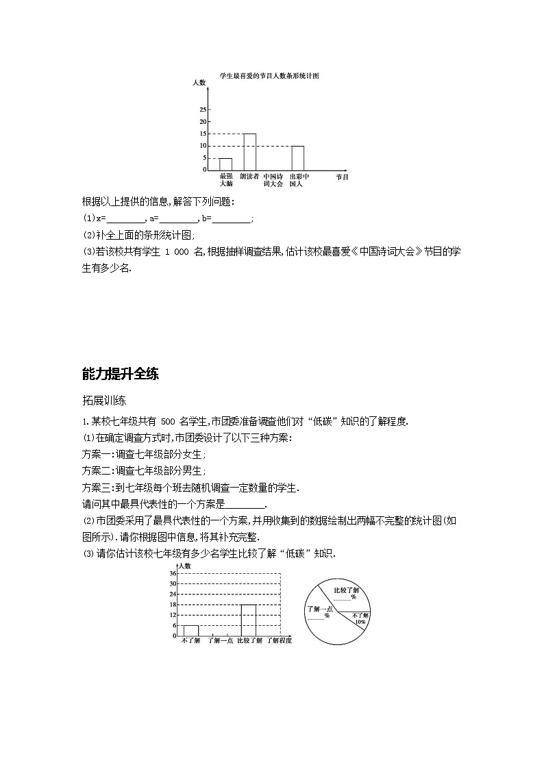 人教版数学七年级下册 资源拓展 10.3课题学习 从数据谈节水02