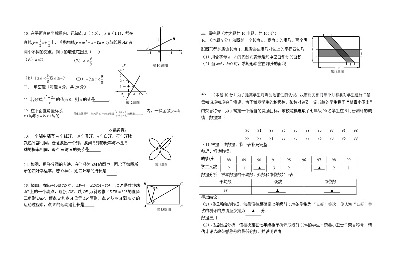 2019贵州省贵阳市中考数学试题（word版）02