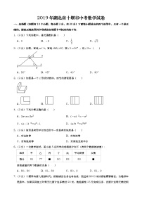 2019年湖北省十堰市中考数学试题（Word版，含解析）