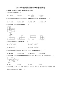 2019年贵州省安顺市中考数学试题（Word版，含解析）