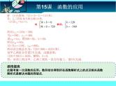 中考冲刺-数学-第15课 函数的应用 试卷课件