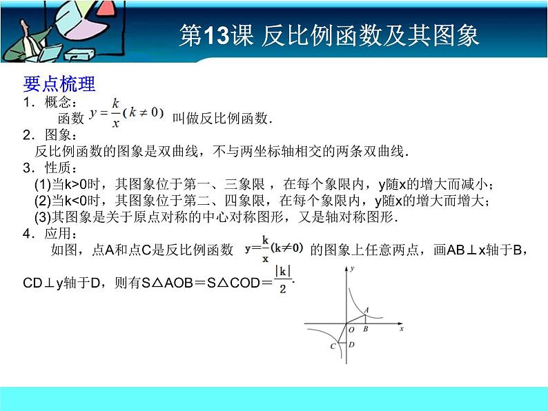 中考冲刺-数学-第13课 反比例函数及其图像 试卷课件02