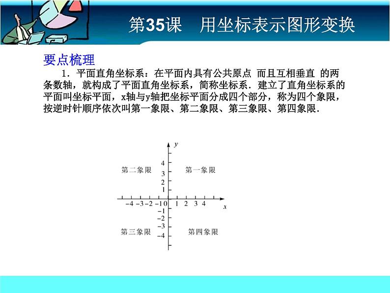 中考冲刺-数学-第35课用坐标表示图形变换 试卷课件02