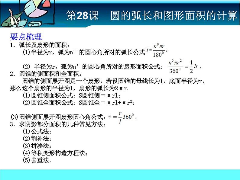 中考冲刺-数学-第28课圆的弧长、圆与圆的面积计算 试卷课件02