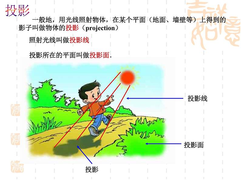 北京课改版数学九年级下册 24.1《中心投影与平行投影》课件05